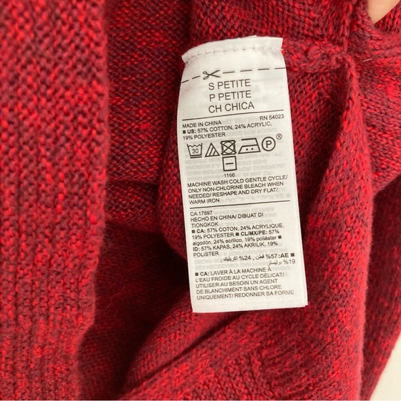 Boat-Neck Tunic Legging sweater in marled red for winter holidays - Picture 8 of 9